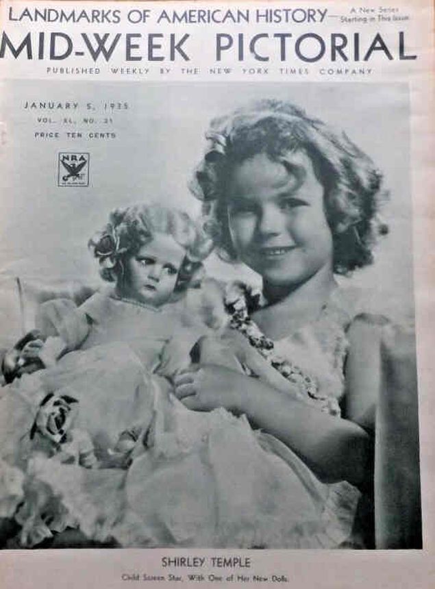 MID-WEEK PICTORIAL magazine side cover 5 January 1935