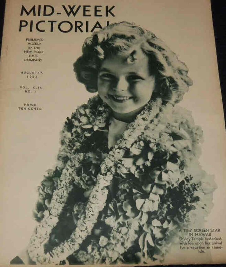 MID-WEEK PICTORIAL magazine side cover 17 August 1935