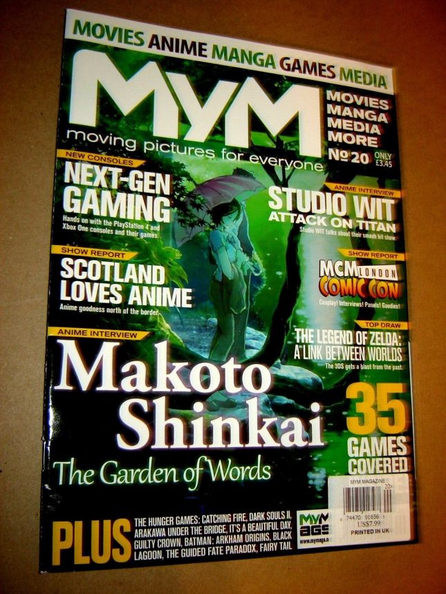 MYM magazine side cover Issue 20  November 2013