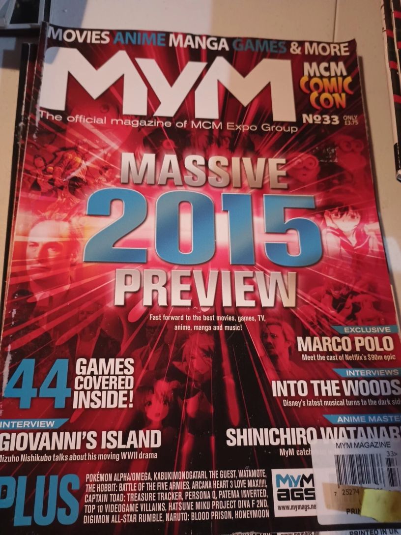 MYM magazine side cover Issue 33  December 2014