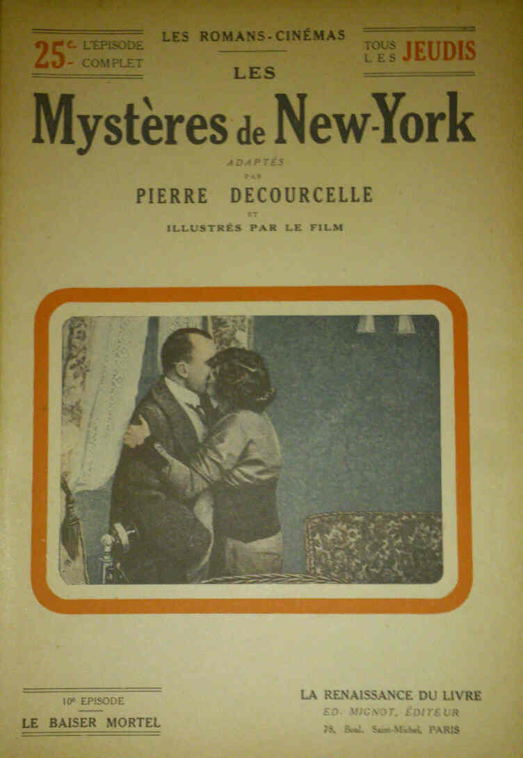 MYSTERES DE NEW YORK |LES magazine side cover Issue 10  1916