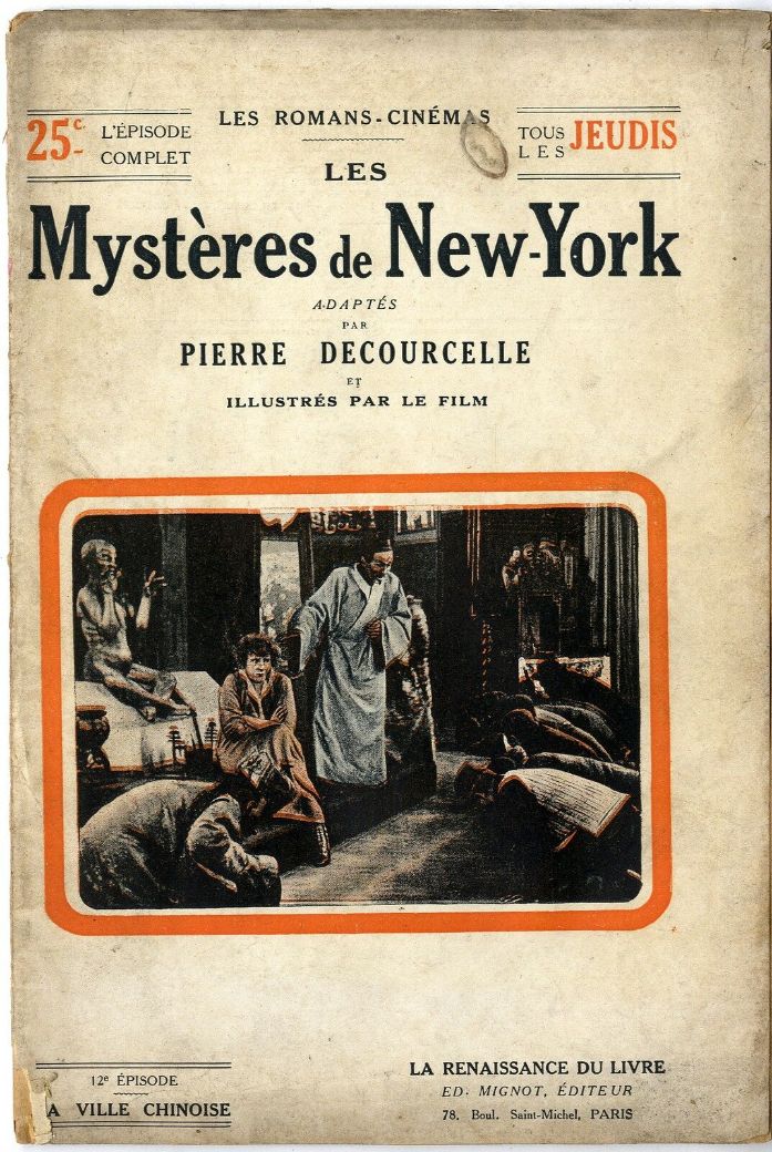 MYSTERES DE NEW YORK |LES magazine side cover Issue 12   1916