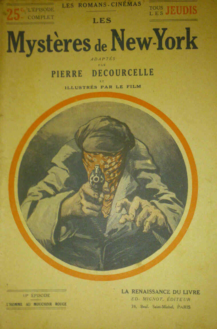 MYSTERES DE NEW YORK |LES magazine side cover Issue 13  1916