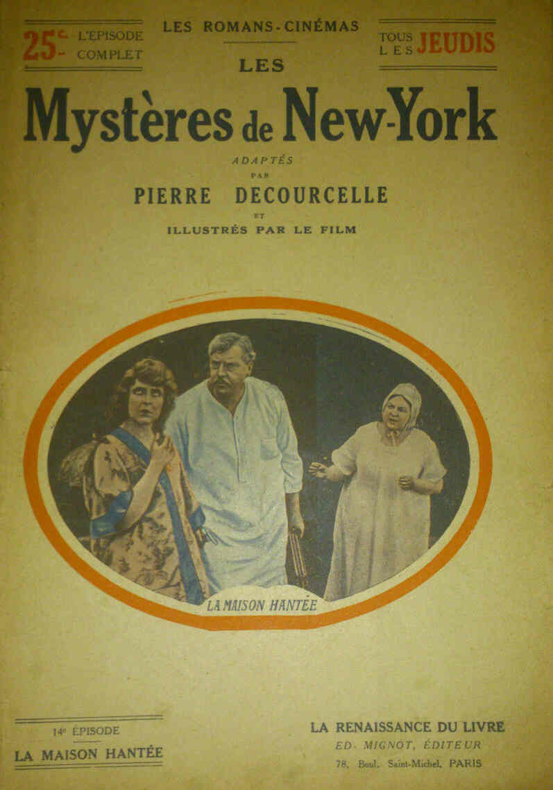 MYSTERES DE NEW YORK |LES magazine side cover Issue 14  1916