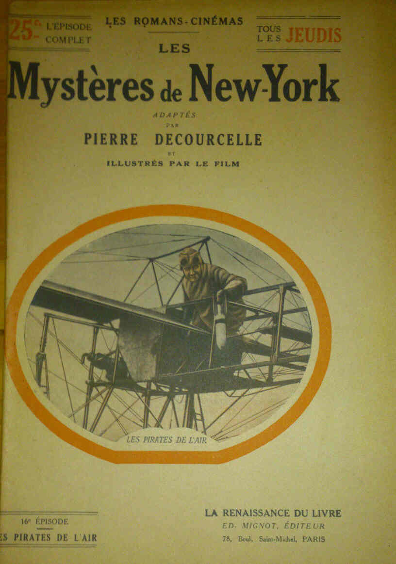 MYSTERES DE NEW YORK |LES magazine side cover Issue 16  1916