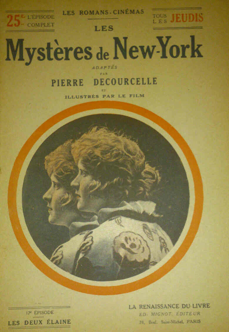 MYSTERES DE NEW YORK |LES magazine side cover Issue 17  1916