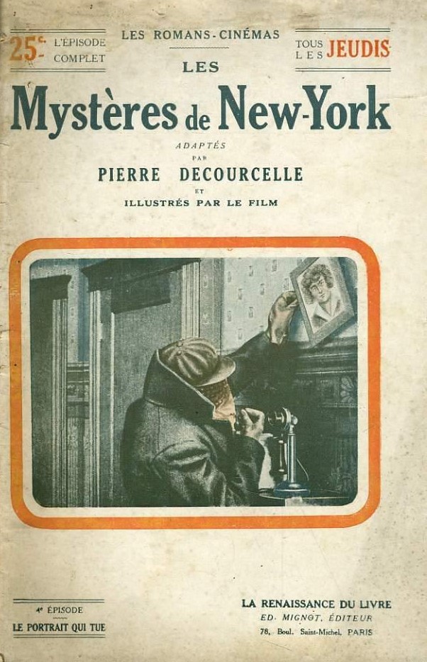MYSTERES DE NEW YORK |LES magazine side cover Issue 4   1916