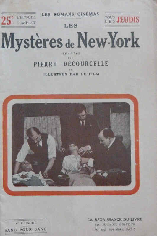 MYSTERES DE NEW YORK |LES magazine side cover Issue 6  1916