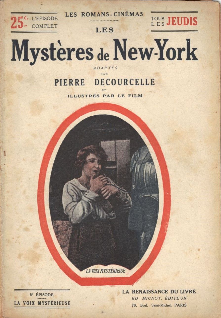 MYSTERES DE NEW YORK |LES magazine side cover Issue 8   1916