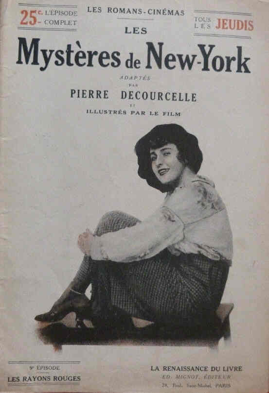 MYSTERES DE NEW YORK |LES magazine side cover Issue 9  1916