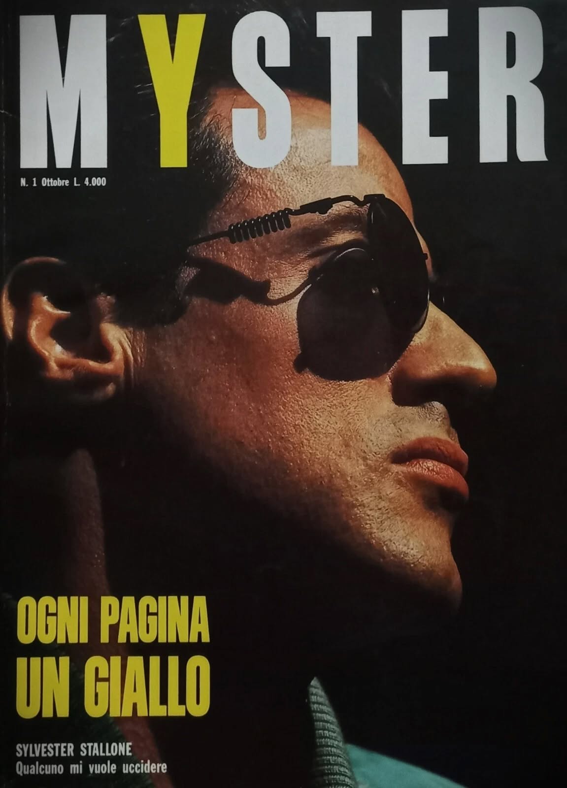 MYSTER magazine side cover Issue 1 October 1990