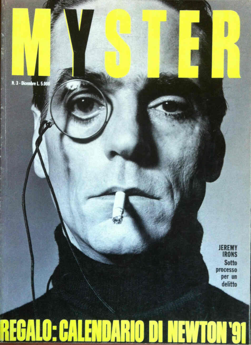 MYSTER magazine side cover Issue 3 December 1990