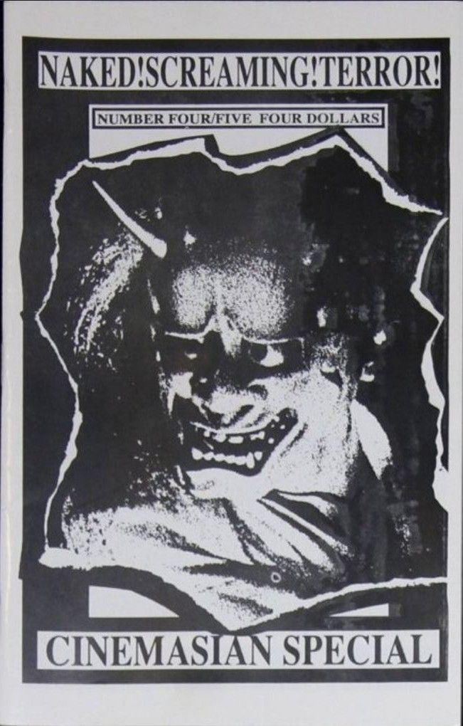 NAKED! SCREAMING! TERROR! magazine side cover Issue 4/5  1989