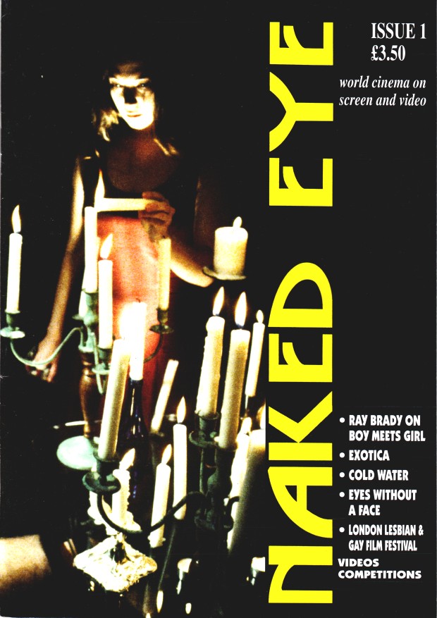 NAKED EYE magazine side cover  1995