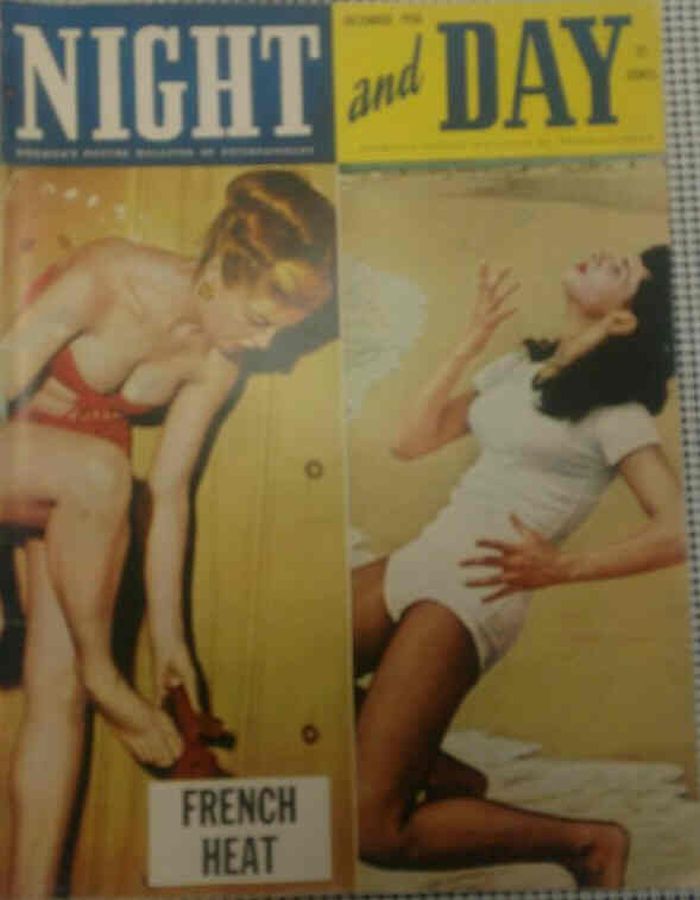 NIGHT AND DAY magazine side cover  December 1950