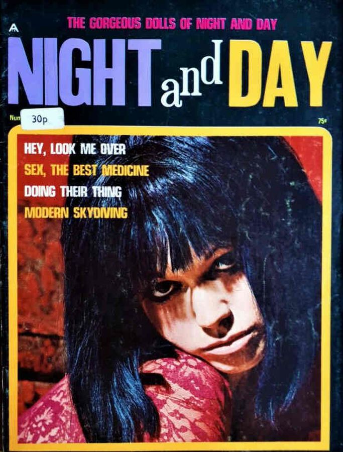 NIGHT AND DAY magazine side cover  March 1969