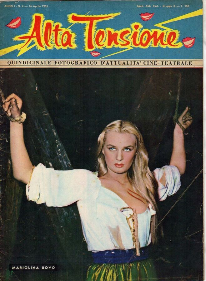 ALTA TENSIONE magazine side cover Issue 4 16 April 1955