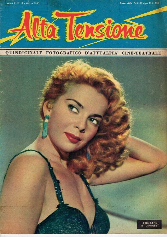 ALTA TENSIONE magazine side cover Issue 12  March 1956