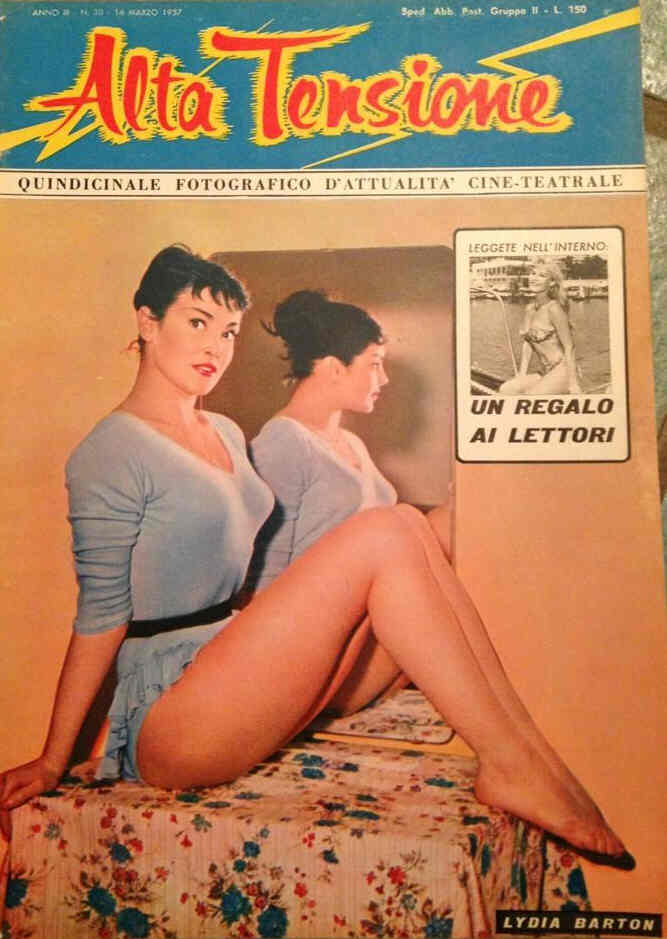 ALTA TENSIONE magazine side cover Issue 30 16 March 1957