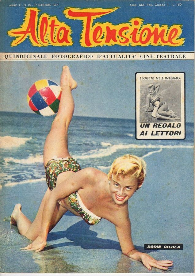 ALTA TENSIONE magazine side cover Issue 43 17 September 1957