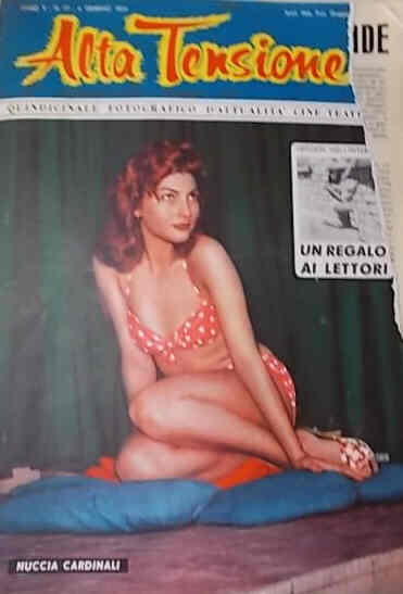 ALTA TENSIONE magazine side cover Issue 77  1959