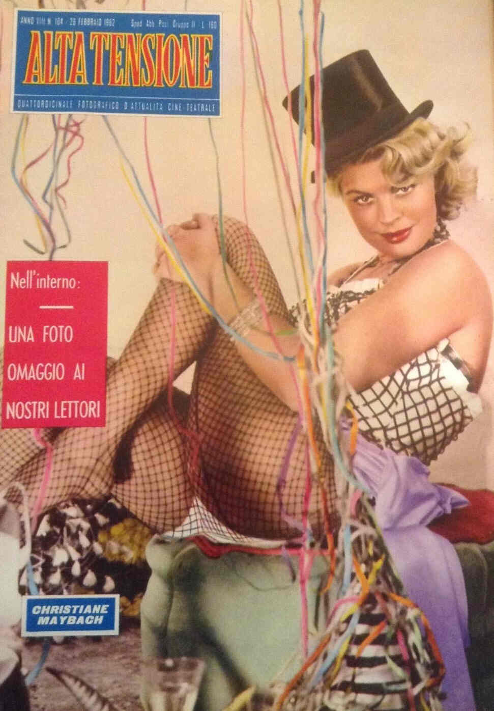 ALTA TENSIONE magazine side cover Issue 164 28 February 1962