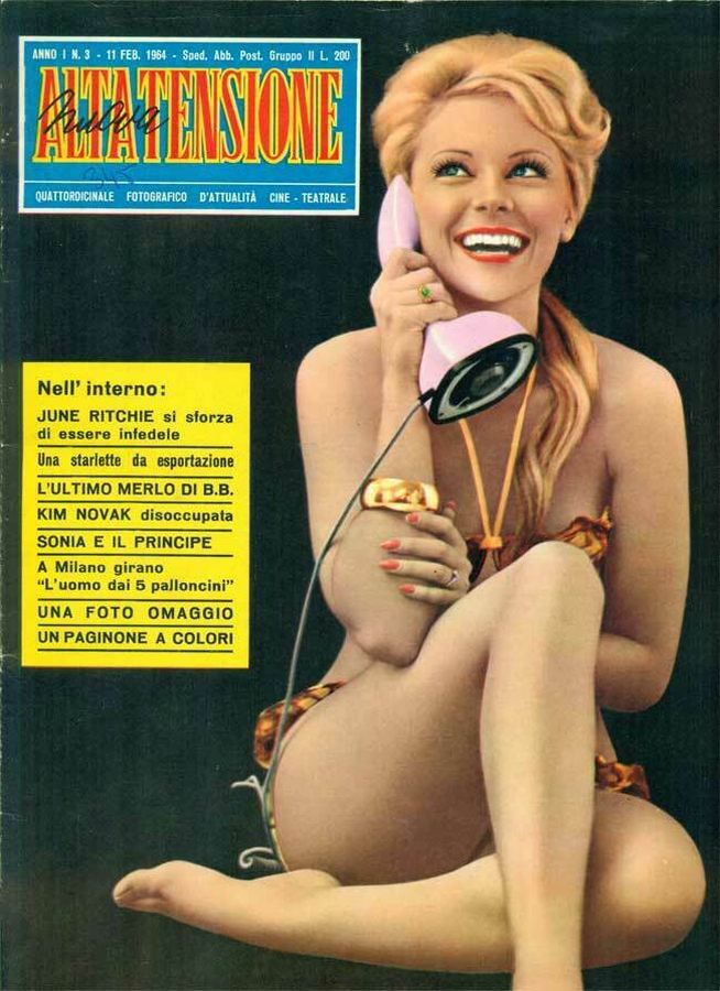 ALTA TENSIONE magazine side cover Issue 3 11 February 1964