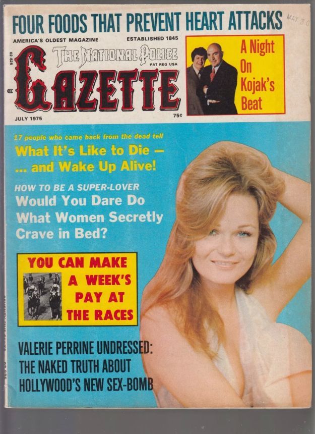 NATIONAL POLICE GAZETTE magazine side cover  July 1975