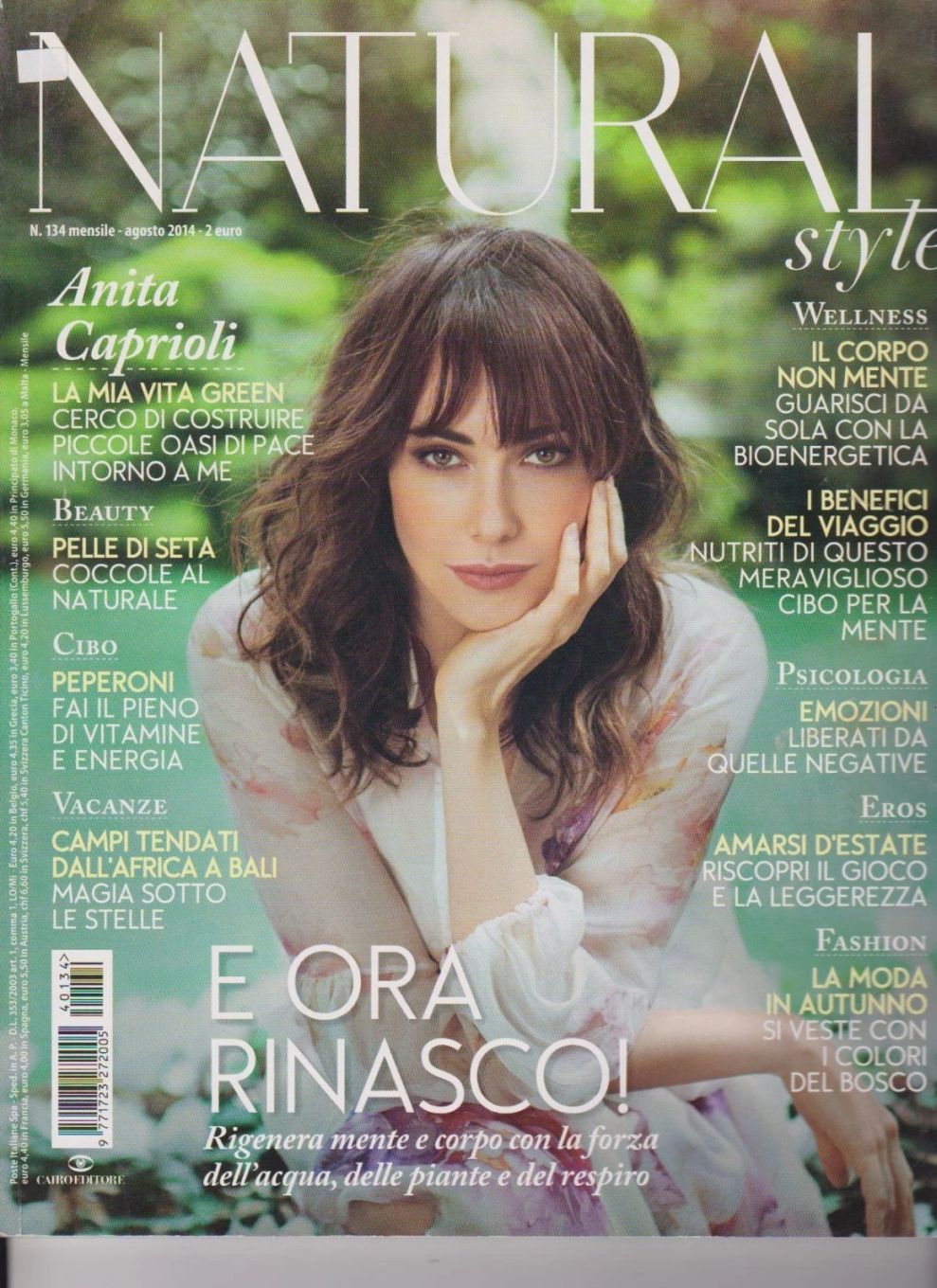 NATURAL STYLE magazine side cover Issue 134  August 2014