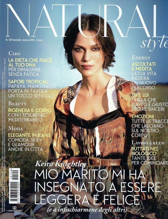 NATURAL STYLE magazine side cover Issue 129  March 2014