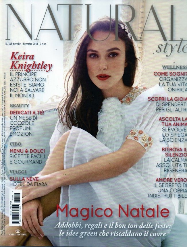 NATURAL STYLE magazine side cover Issue 186  December 2018