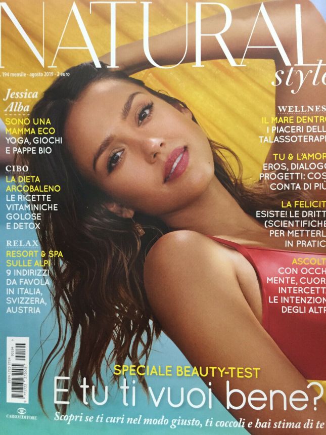 NATURAL STYLE magazine side cover Issue 194  August 2019