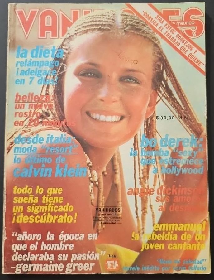 VANIDADES (Mex) magazine side cover  April 1980