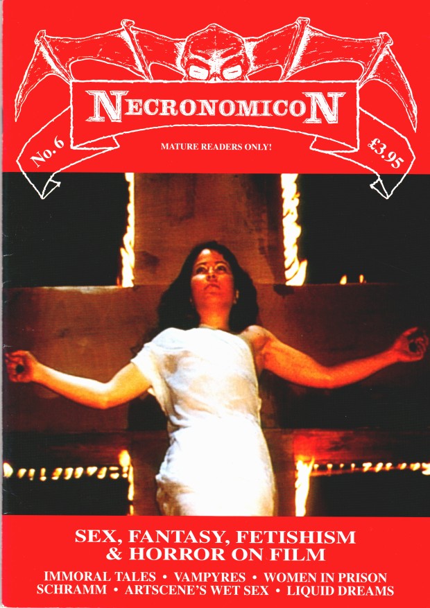 NECRONOMICON magazine side cover Issue 6  1995