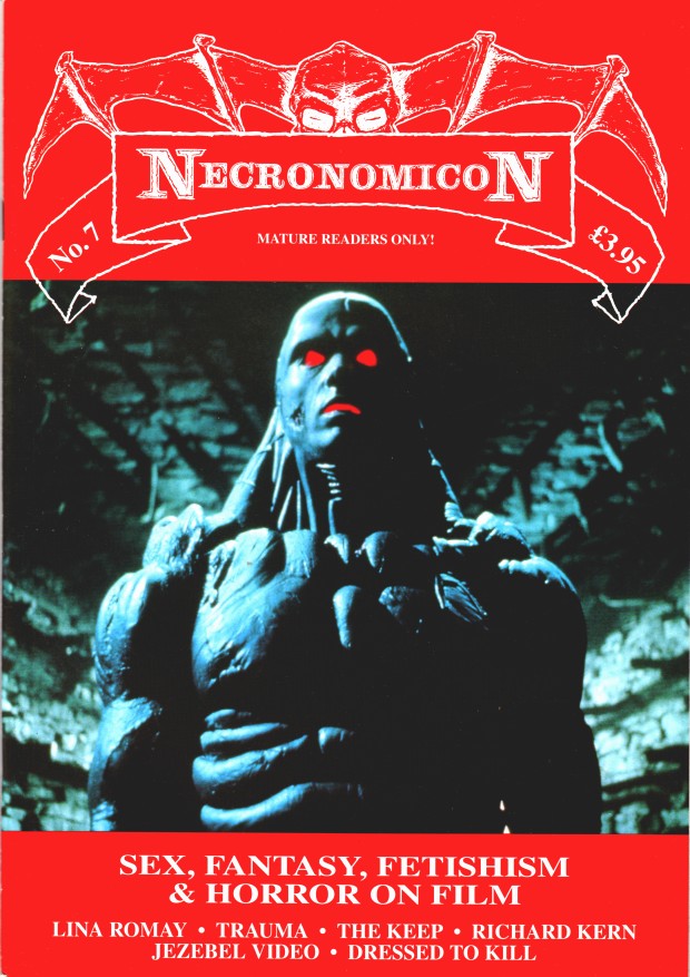 NECRONOMICON magazine side cover Issue 7  1995