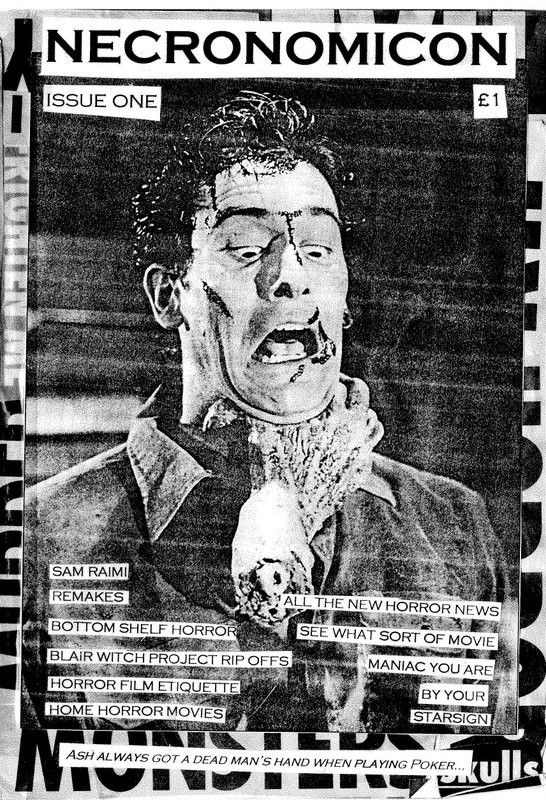 NECRONOMICON (Neil) magazine side cover Issue 1 May 2001
