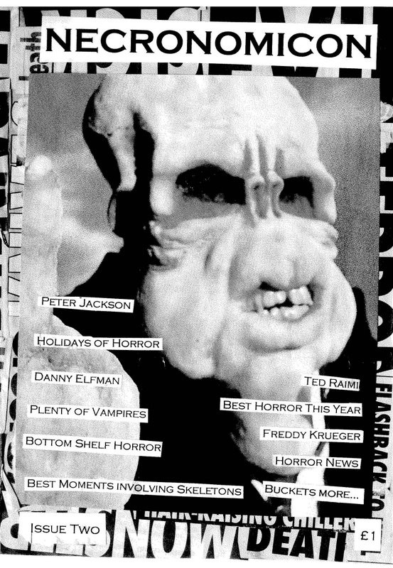 NECRONOMICON (Neil) magazine side cover Issue 2 November 2001