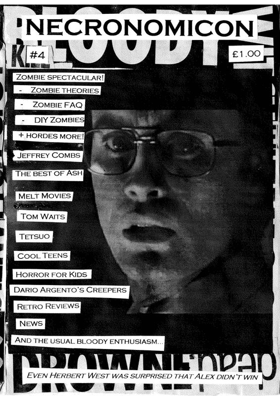 NECRONOMICON (Neil) magazine side cover Issue 4 July 2002
