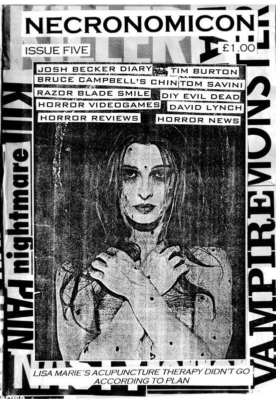 NECRONOMICON (Neil) magazine side cover Issue 5 November 2002