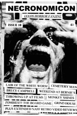 NECRONOMICON (Neil) magazine side cover Issue 10 October 2007