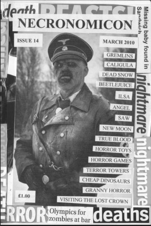 NECRONOMICON (Neil) magazine side cover Issue 14 March/April/May/June 2010