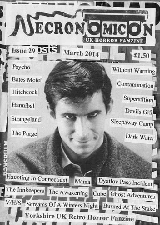 NECRONOMICON (Neil) magazine side cover Issue 29 March/April/May 2014