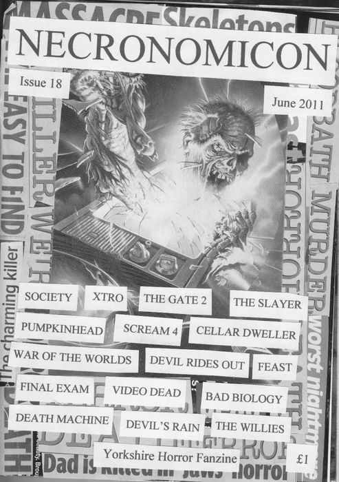 NECRONOMICON (Neil) magazine side cover Issue 18 July/August 2011