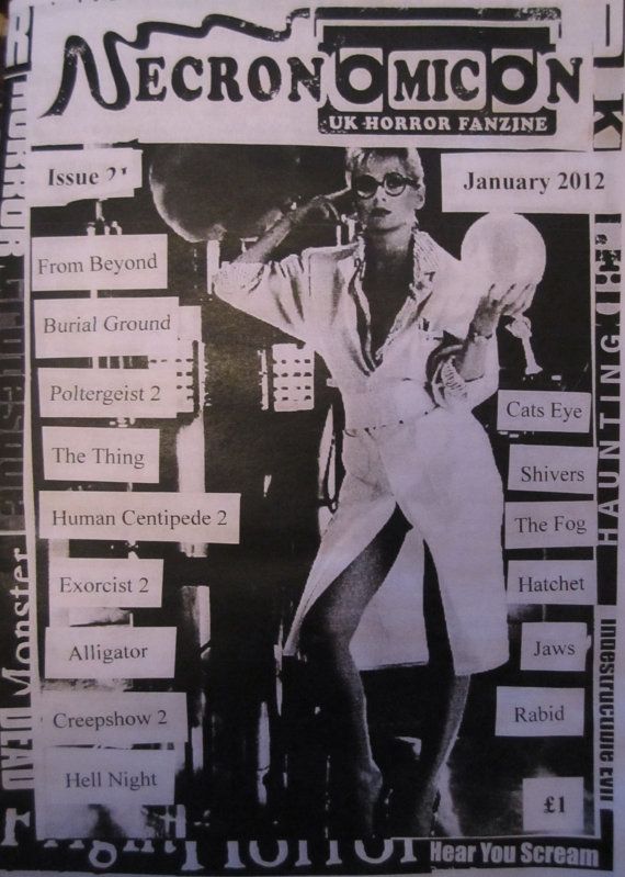 NECRONOMICON (Neil) magazine side cover Issue 21 January/February/March 2012