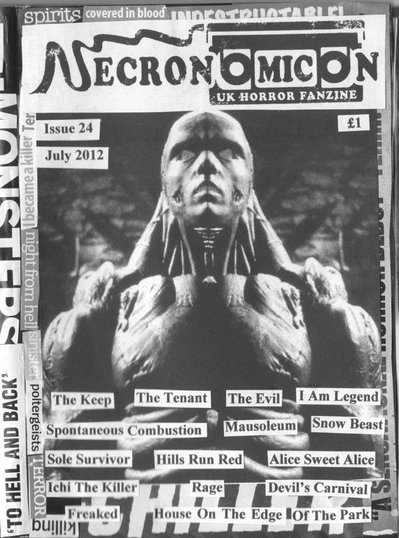 NECRONOMICON (Neil) magazine side cover Issue 24 July 2012