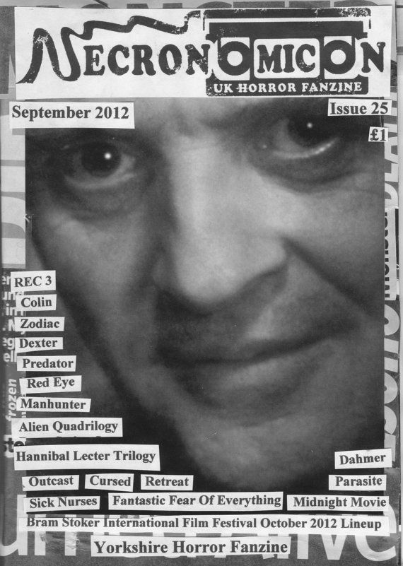 NECRONOMICON (Neil) magazine side cover Issue 25 September 2012