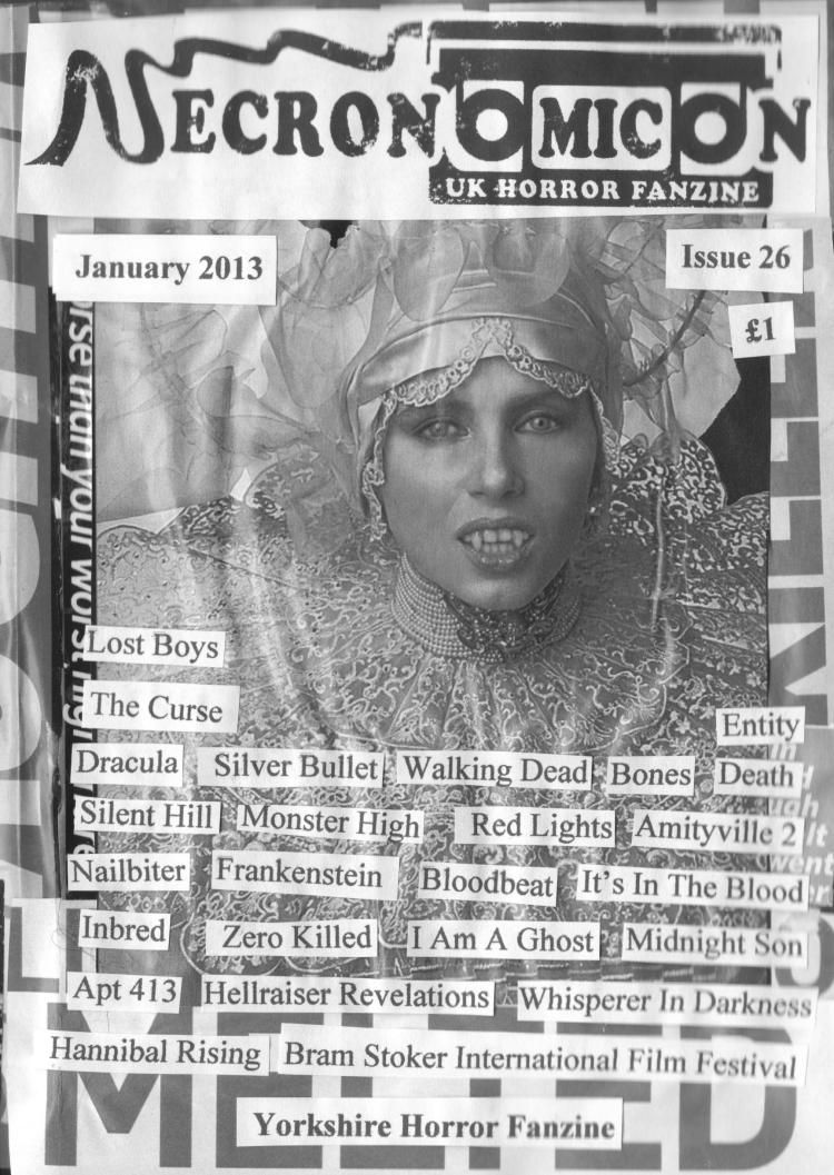 NECRONOMICON (Neil) magazine side cover Issue 26 January 2013