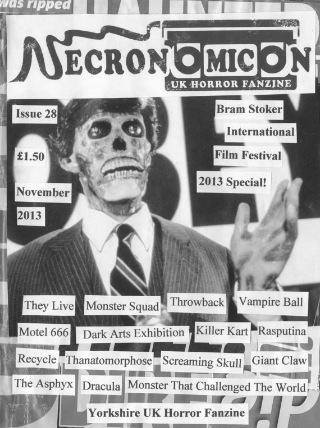 NECRONOMICON (Neil) magazine side cover Issue 28 December 2013