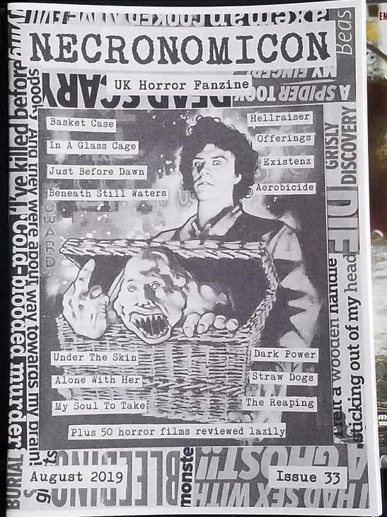 NECRONOMICON (Neil) magazine side cover Issue 33  August 2019
