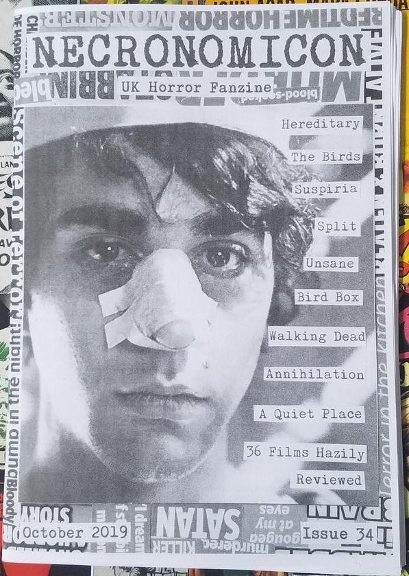 NECRONOMICON (Neil) magazine side cover Issue 34  October 2019